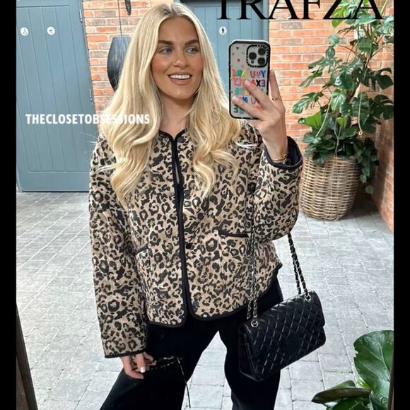 ZARA Leopard Print Jacket NWT - Picture 8 of 16